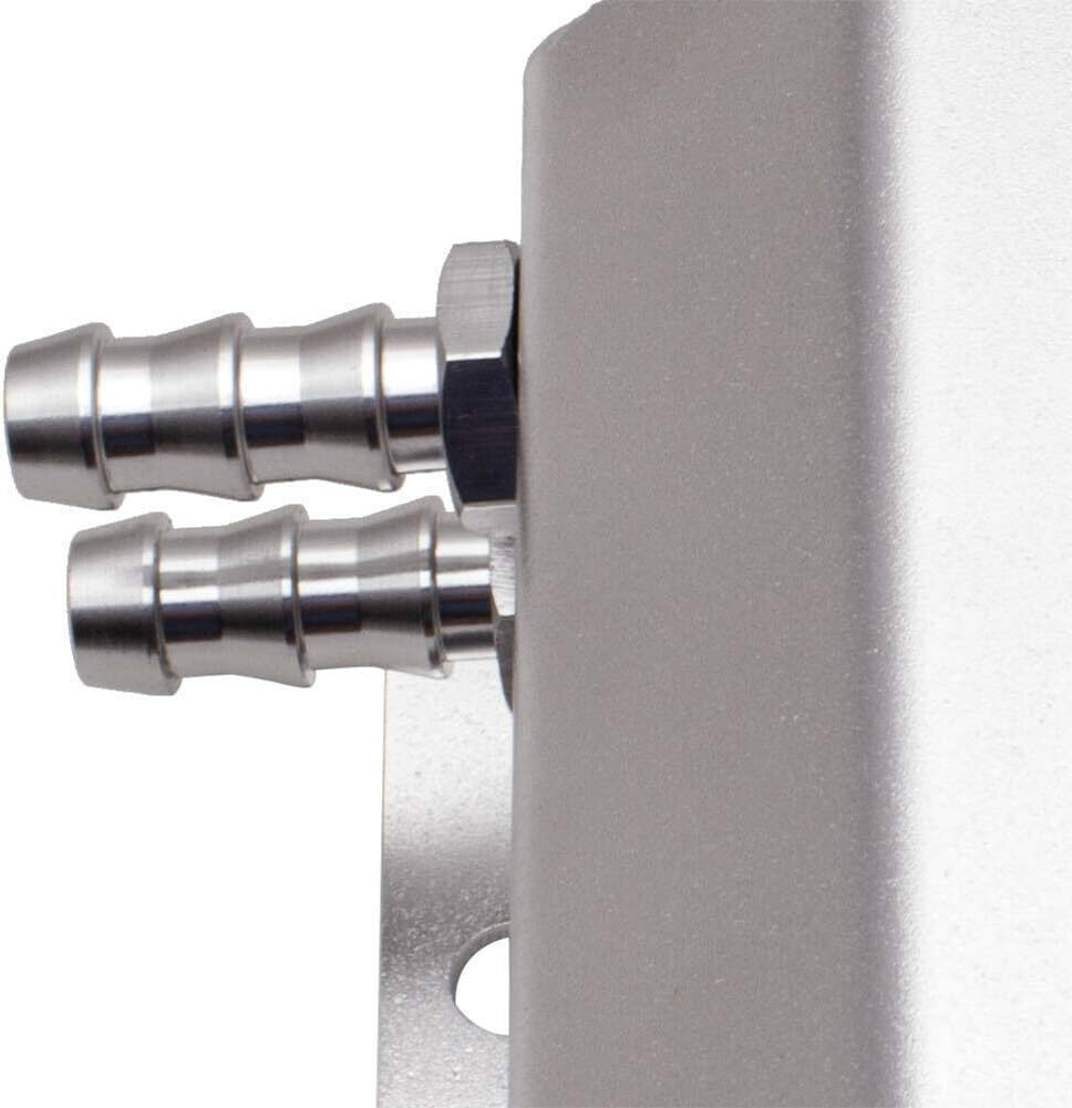 GCDN Universal 1L Aluminium Legierung Auto Kühler Kühlmittel Ausgleichsbehälter mit Ablassschraube 1