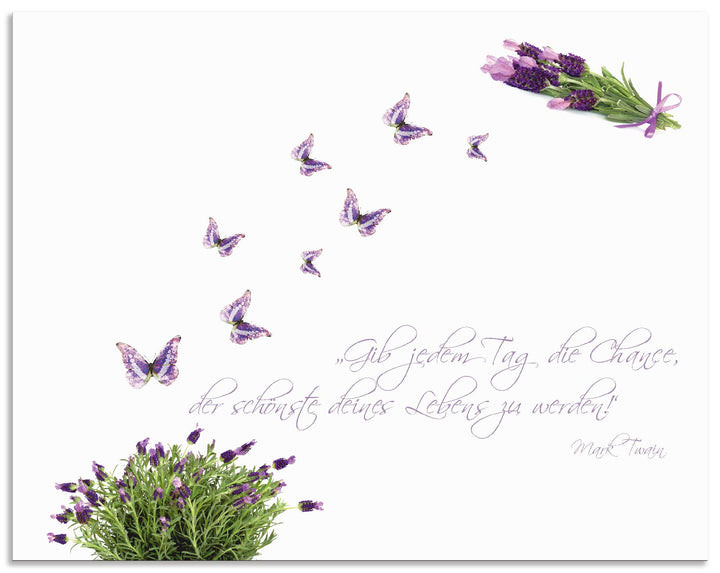 ARTland Spritzschutz Küche aus Alu für Herd Spüle 70x55 cm (BxH) Küchenrückwand mit Motiv Spruch Sch