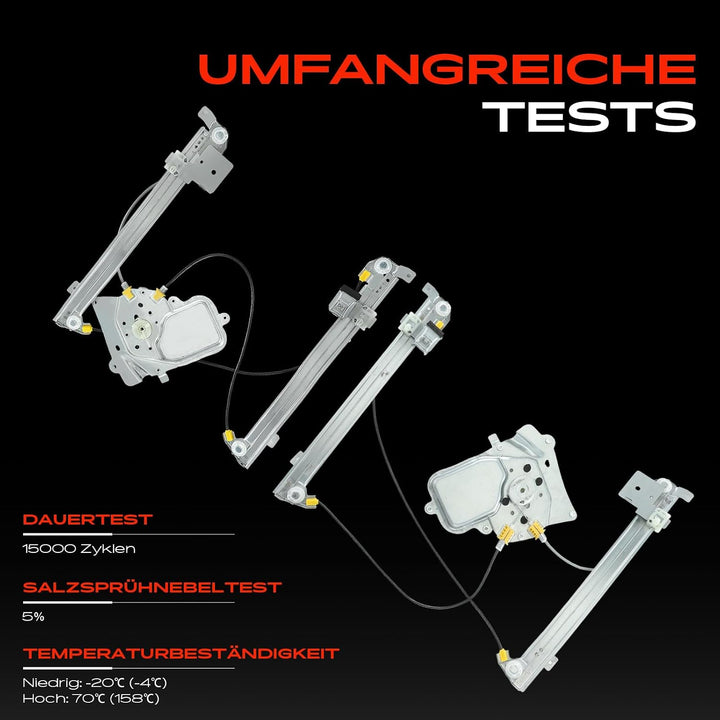Frankberg 2x Fensterheber Elektrisch Ohne Motor Vorne Links Rechts Kompatibel mit Model 3 5YJ3 Stufe