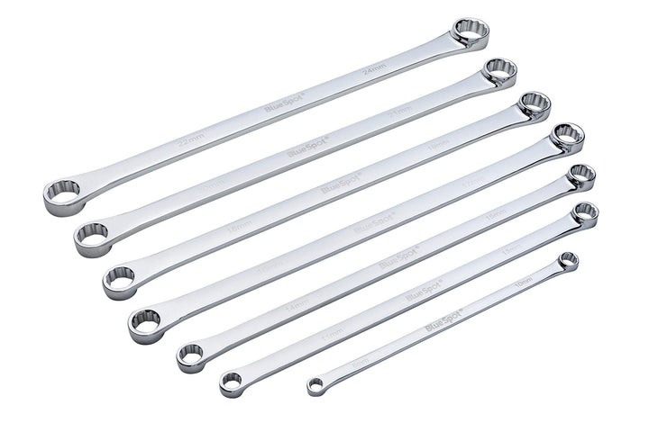 Blue Spot Tools 04305 extra langer Ringschlüsselsatz (8–24 mm), 7-teilig Einzeln, Einzeln