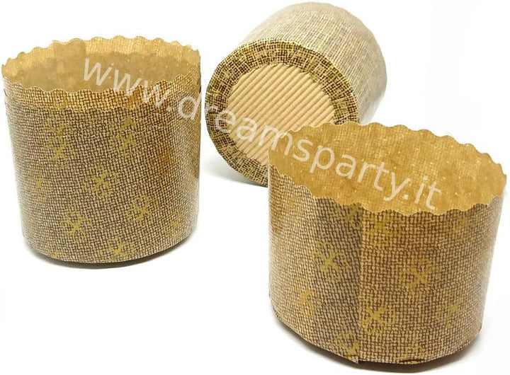 Backform Panettone 500g hoch – 10 Stück – Ragout Einweg aus Papier-Ofen – Ideal für Panettone, Panet