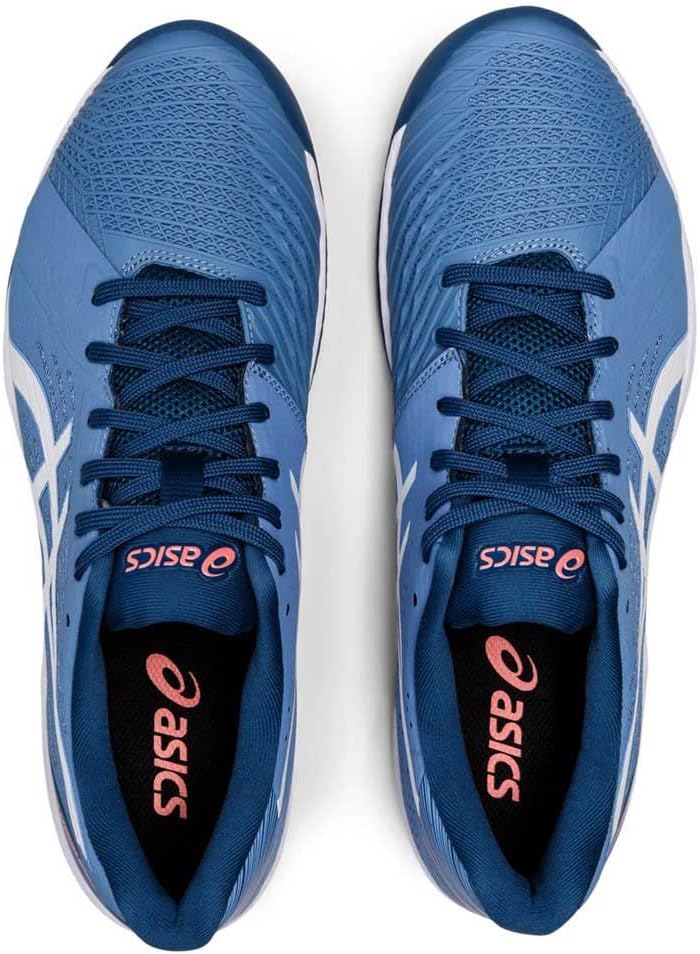 ASICS Herren Solution Swift Ff Clay Sneaker, 43.5 EU Blau Harmony Weiß