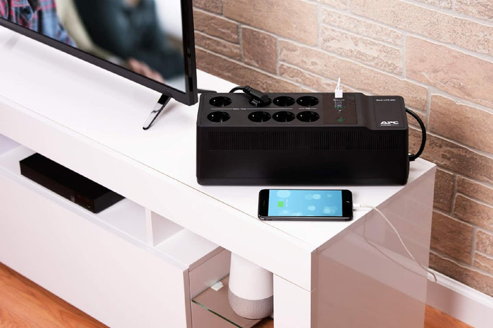 APC Back-Ups es - BE850G2-GR - Unterbrechungsfreie Stromversorgung 850VA (8 Schuko Ausgänge, Überspa