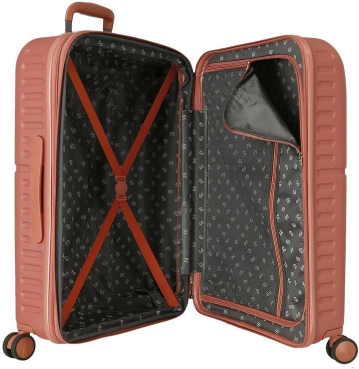 Pepe Jeans Jane Koffer, mittelgross, Terrakotta, 48 x 70 x 28 cm, starr, ABS-Verschluss, integriert,