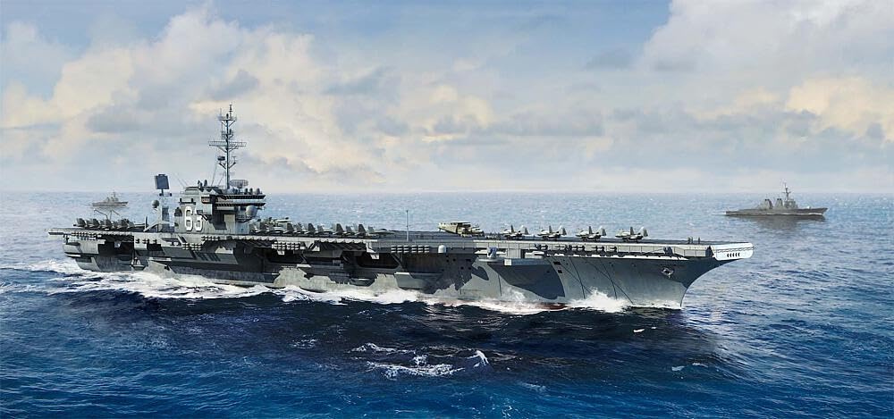 Trumpeter 006714 USS Kitty Hawk CV-63 Plastikmodellbausatz, Farbig
