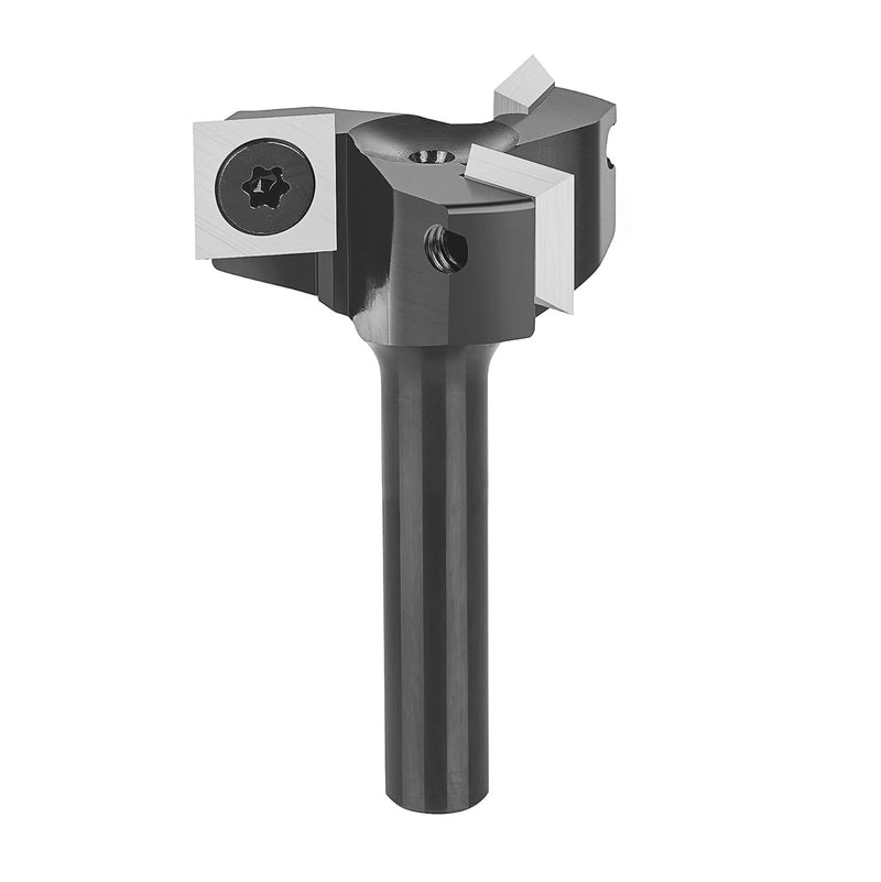 SpeTool Planfräser 8mm Schaft 35mm Durchmesser Präziser Flächenfräser mit VHM Wendeplatten 3 Flöten