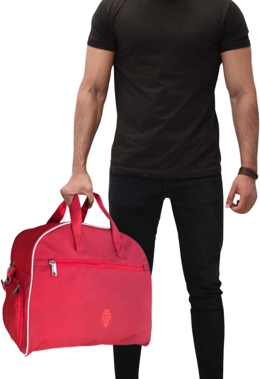 Sports Duffle Bag Mens Sports Gym Bag with Side Pocket and Shoe Pocket,Travel Duffle Bag Overnight B