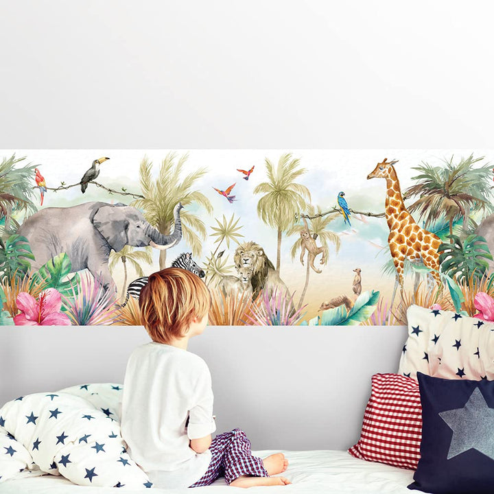 kina - SM0048 Wand Aufkleber mit Bändern für das Kinderzimmer - Grafik Dschungel Griechischer Schutz