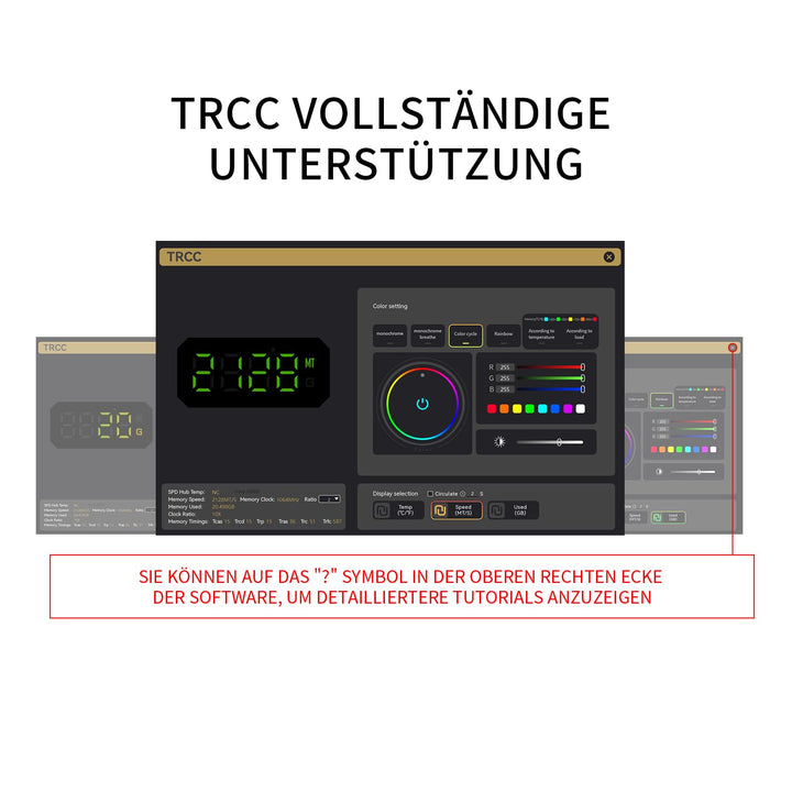 Thermalright MC-3 Digital Black RAM Cooler, 3 PWM Lüfter | mit 4500 U/min PWM-Design, RAM-Kühlung le