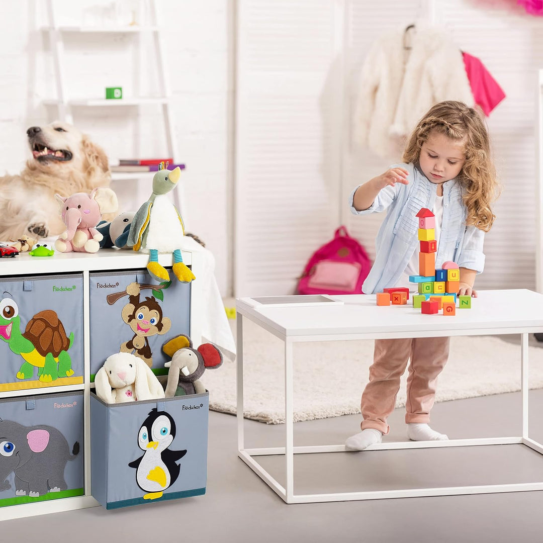 Kinder Aufbewahrungsbox | Premium Spielzeugkiste für Kinderzimmer I Spielzeug Box (33x33x33) bringt