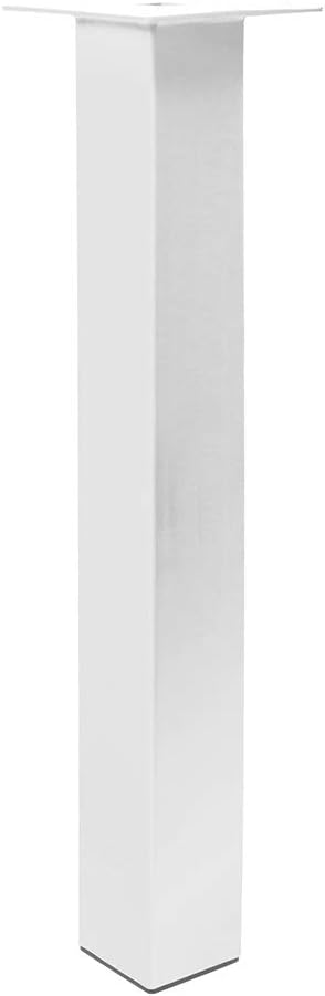 Bentatec 4er Set Tischbein gerade 80/80 Weiss Tischbein Tischkufen Couchtisch