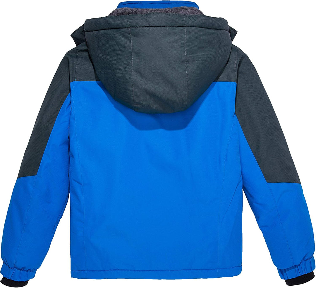 Jungen Berg Ski Jacke Warmer Winter Fleece Mäntel Wasserdichter Atmungsaktive Jacke Outdoor Kapuzen