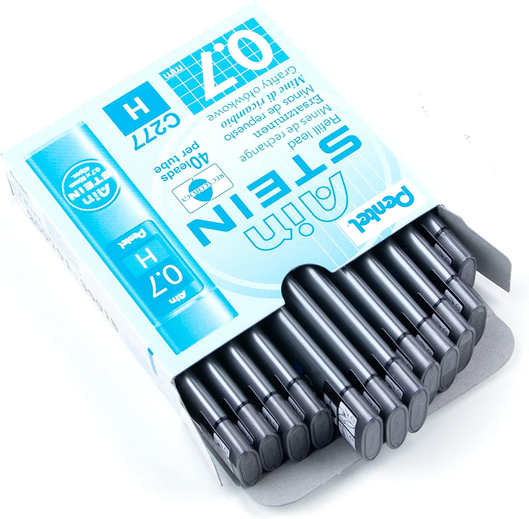 Pentel C277-HO Ain Stein Feinmine, Strichstärke 0.7 mm, Härtegrad H, 40 Minen je Dose, H