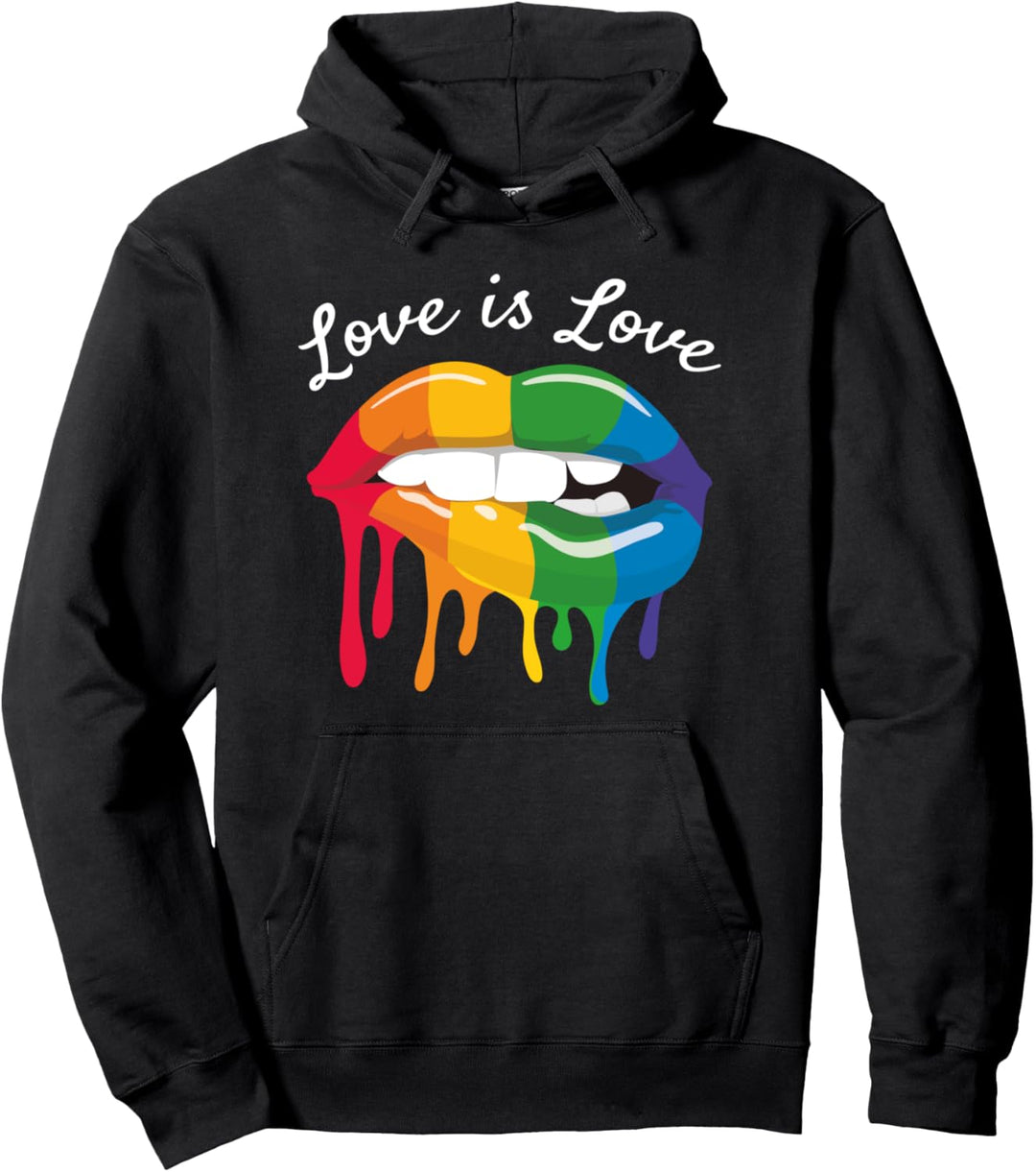 LGBTQ Love is Love Flagge Gay Pride CSD Liebe Pullover Hoodie