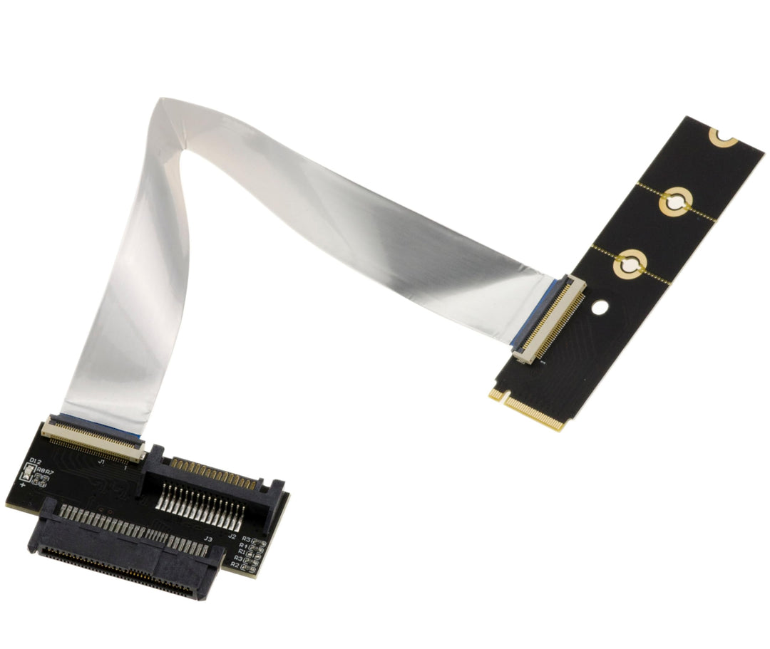 KALEA-INFORMATIQUE Adapter zur Montage eines NVMe U.2 SSD SFF-8639 auf M2 M Key Port mit 20cm geschi