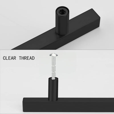 LONTAN 20 Stück Griffe für Küchenschränke Schwarz Schrankgriffe Schwarz 128mm lochabstand Küchengrif