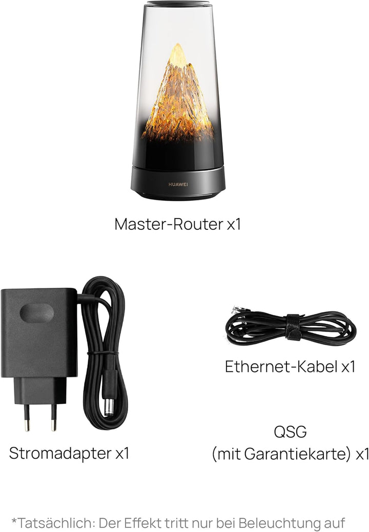 Huawei WiFi Mesh X3 Pro (1 Pack) Router, Dual-Band Wi-Fi 7 BE 3600, nahtloses Roaming, einfache Einr