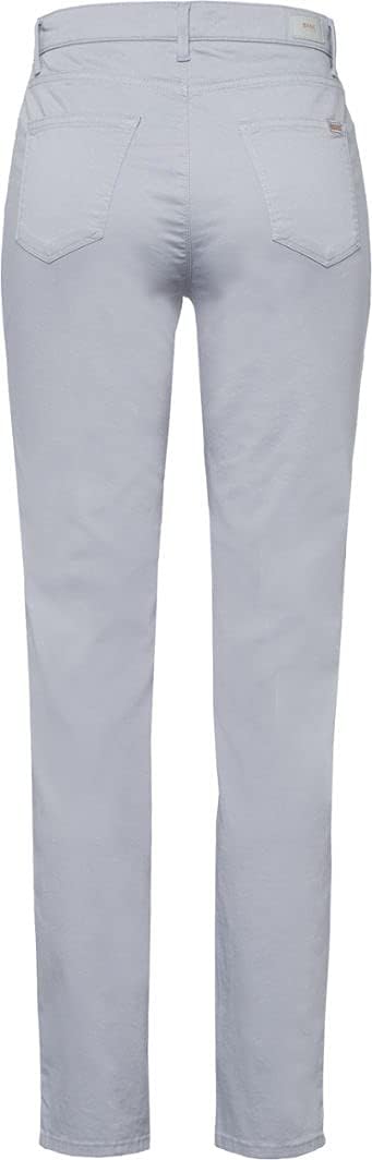 Brax Women's Mary Smart Cotton Trouser 26W / 30L Grey Melange, 26W / 30L Grey Melange