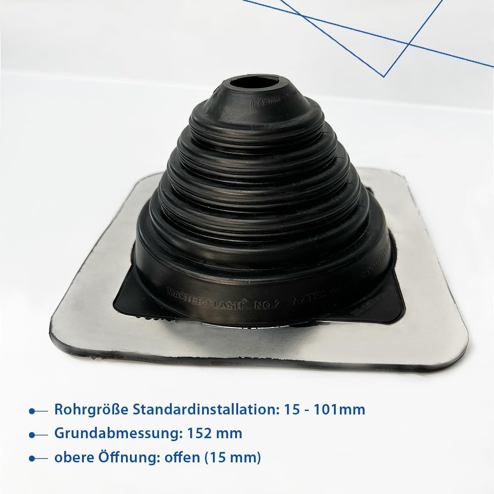 Rohrmanschette Nr. 2, Gummimanschette 22-101mm, EPDM, für Durchbrüche