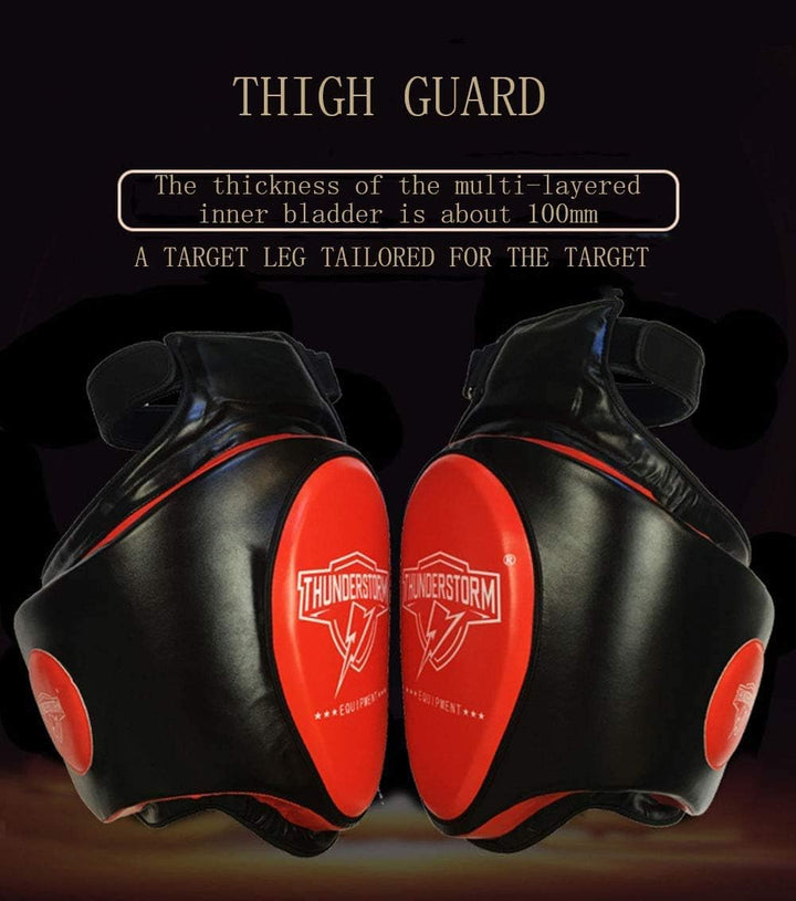DHUA Sportschutz, Oberschenkelpolster Heavy Hitter Boxing Body Protector Training Kick Muay Beinschu