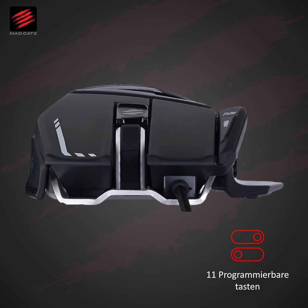 MadCatz R.A.T. 6+ Optical Gaming Mouse, Black R.A.T. 6+ Black, R.A.T. 6+ Black