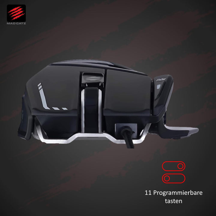 MadCatz R.A.T. 6+ Optical Gaming Mouse, Black R.A.T. 6+ Black, R.A.T. 6+ Black