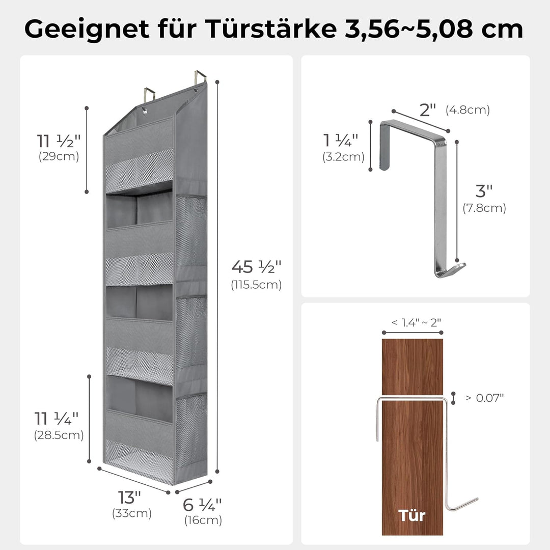 GRANNY SAYS Hängeorganizer Tür mit 4 Taschen, Packung mit 1 hinter der Tür hängenden Speicherorganis