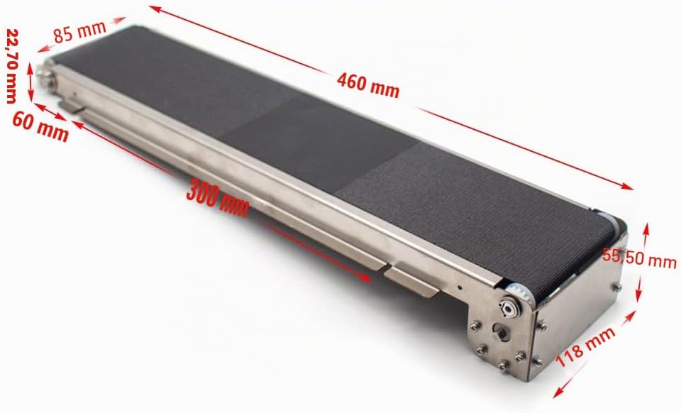 Toplionace DC 24V 35 U/min Mini förderautomat Aus Edelstahl, Automatisches förderband für Die Fracht