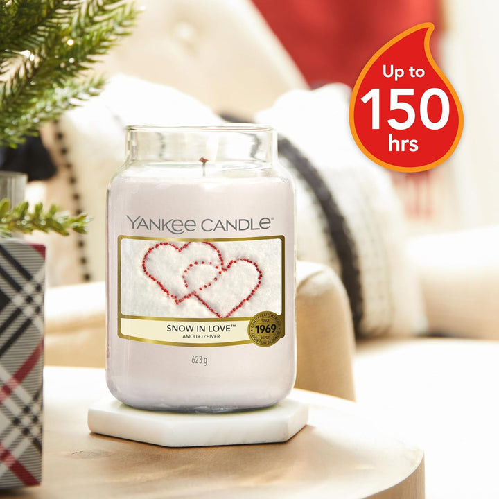Yankee Candle Duftkerze im grossen Jar, Snow in Love, Brenndauer bis zu 150 Stunden Snow in Love Gro