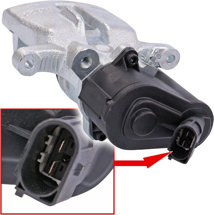 ATEC Germany 1x Bremssattel hinten links inkl. Stellelement für elektronische Feststellbremse Bremsz