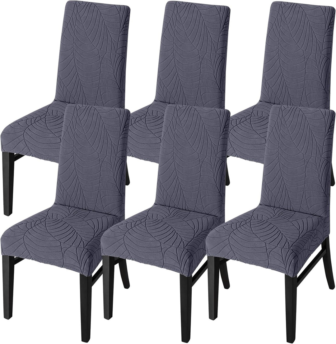 SHENGYIJING Stretch Set of 2 or 4 or 6 Waterproof Dining Chair Covers for Dining Room, Removable and