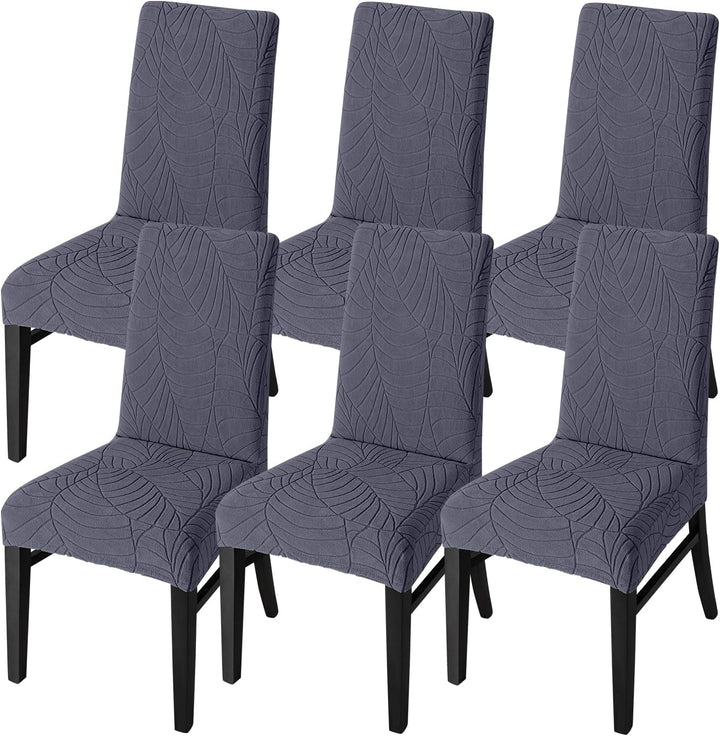 SHENGYIJING Stretch Set of 2 or 4 or 6 Waterproof Dining Chair Covers for Dining Room, Removable and