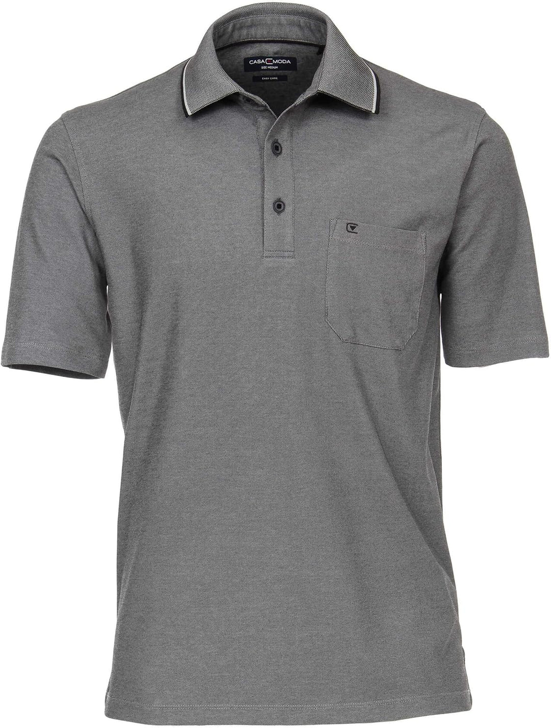 CASAMODA Polo-Shirt Uni S Grau, S Grau