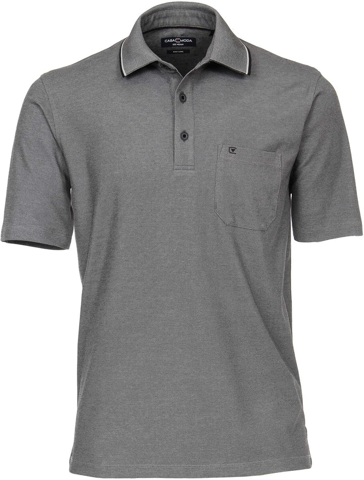 CASAMODA Polo-Shirt Uni S Grau, S Grau