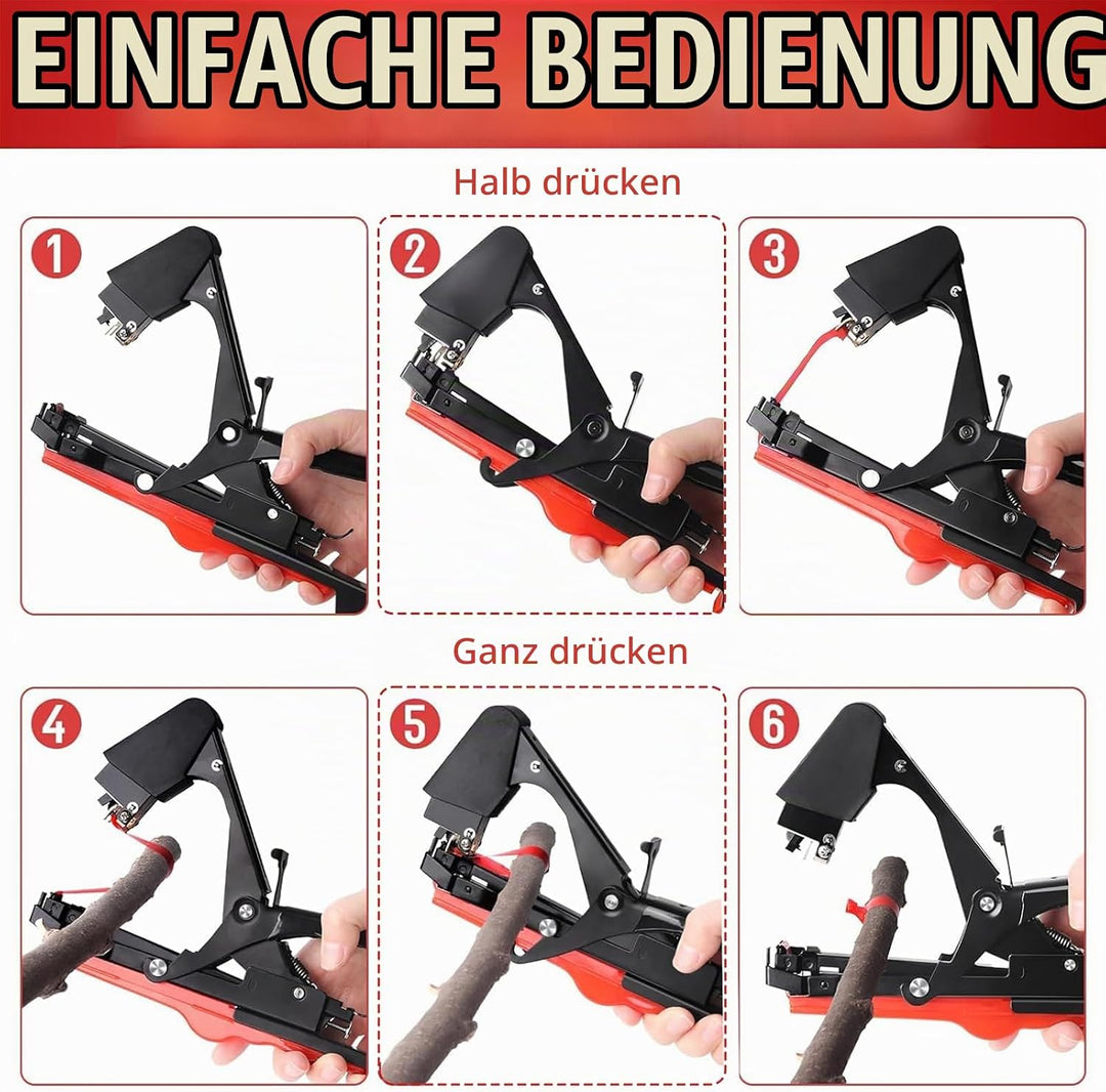 SWANSOFT Pflanzenbindemaschine, 45mm Bindezange für Pflanzen, Plant Tying Machine für Trauben Tomate