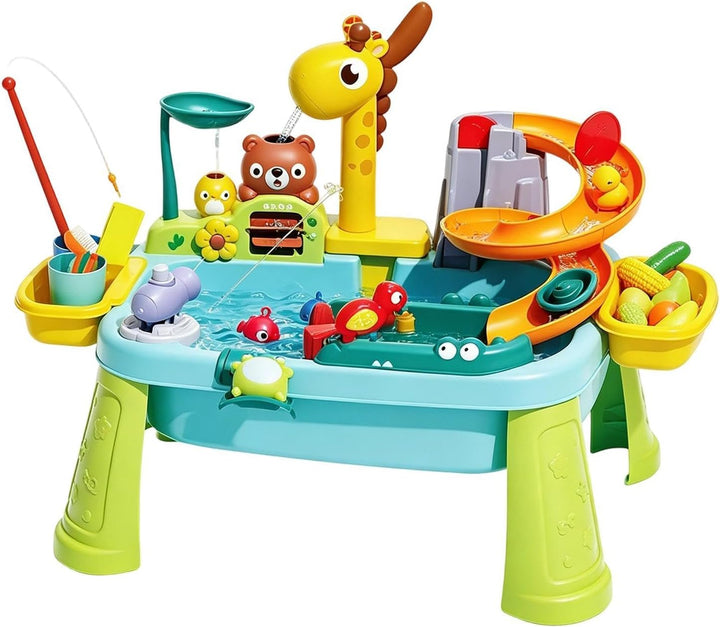 Wassertisch Für Kinder Mit Pumpe, 59x33x42cm Wasserspieltisch Kinder Outdoor, ABS Wasserspieltisch M