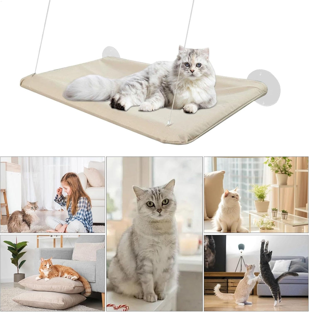 Katzen Hängematte Fensters, Katze Fensters Barsch Mits 4 Starken Saugnäpfen Platz Sparende Katzen Hä