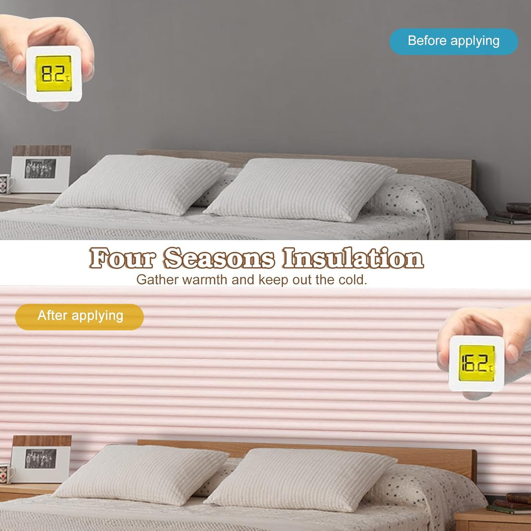 Wandpaneele Gepolstert für Kinderzimmer, 2M Wandpolster Selbstklebend, 1cm Dick Anti-Kollision Wandk