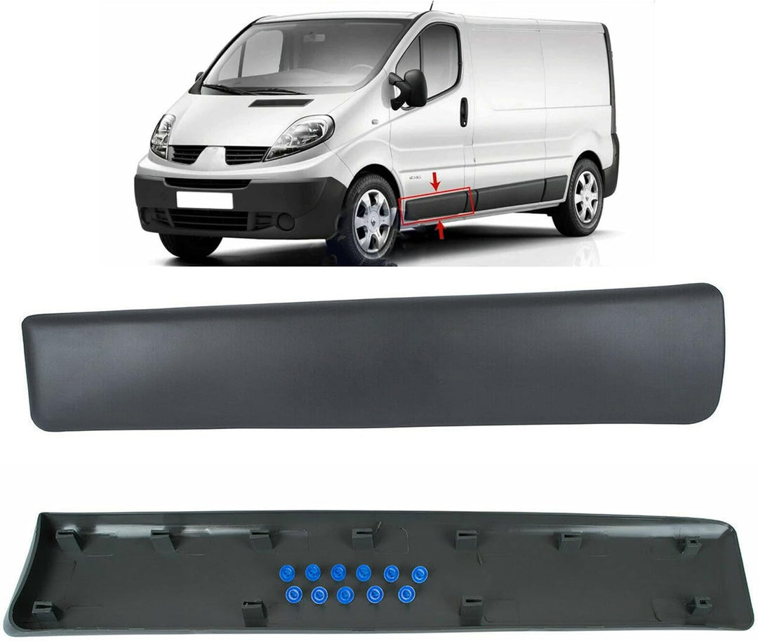 MKAREPART Linke Seite Vordertür untere Zierleiste Blende kompatibel mit Vivaro Trafic MK2 Primaster