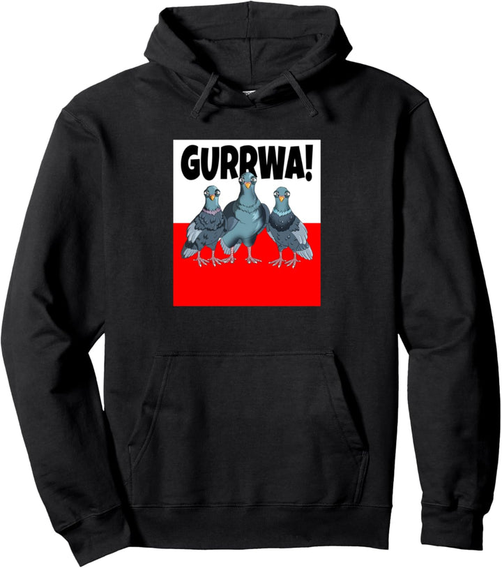 Polnische Flagge Gurrwa Kurwa Lustiger polnischer Wortwitz Pullover Hoodie