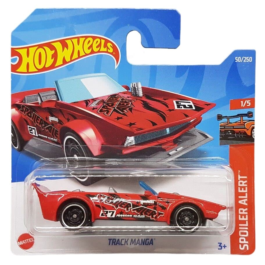 Hot Wheels - Track Manga - Spoiler Alert 1/5 - HCW97 - Short Card - rot - Mattel 2022