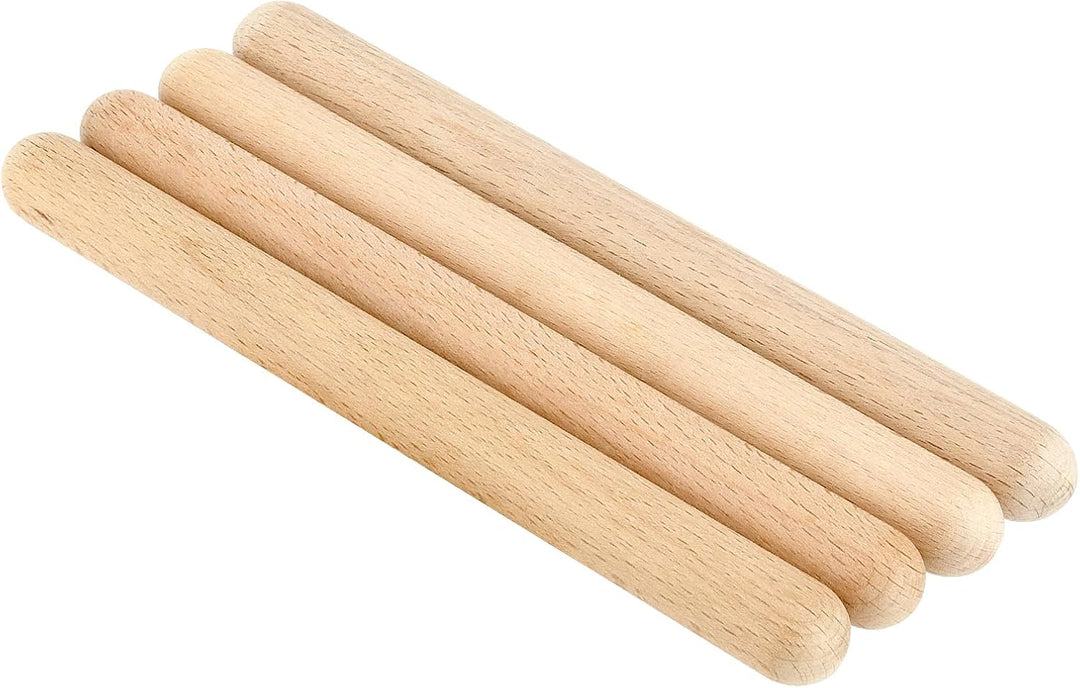 HEIYUET 24 Stück Holz Klanghölzer 20cm Lang, Klangholz Instrument, Klangstäbe Holz Rhythmusstöcke, R