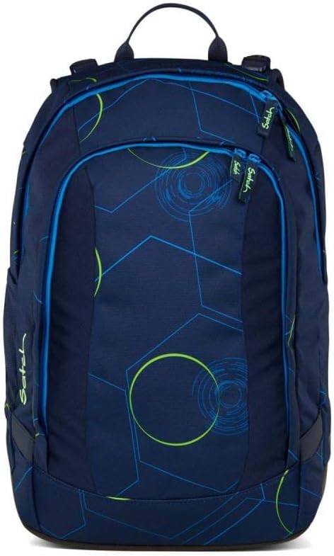 Satch Air Schulrucksack Set 3tlg. inkl. Schlamperbox und Sportbeutel Blue Tech, Blue Tech