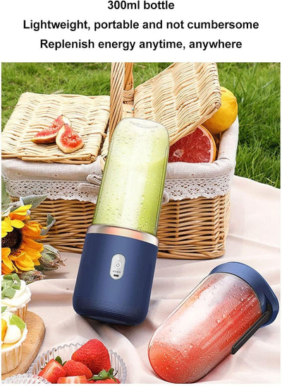 Focket 300ML Portable Blender mit Flasche, USB wiederaufladbare Entsafter Cup Mini Blender Mixer für