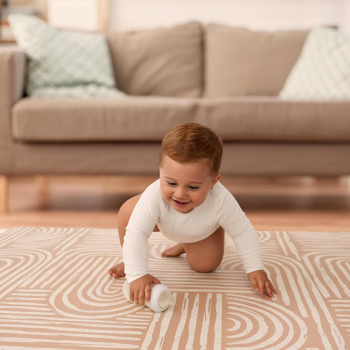 Puzzlematte Baby – Premium Krabbelmatte Baby aus EVA Schaum, Kinderteppich im zeitlosen Design, ruts