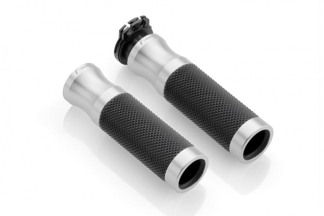 Rizoma Sport Line Lenkergriffe für Motorrad. silber, Silber
