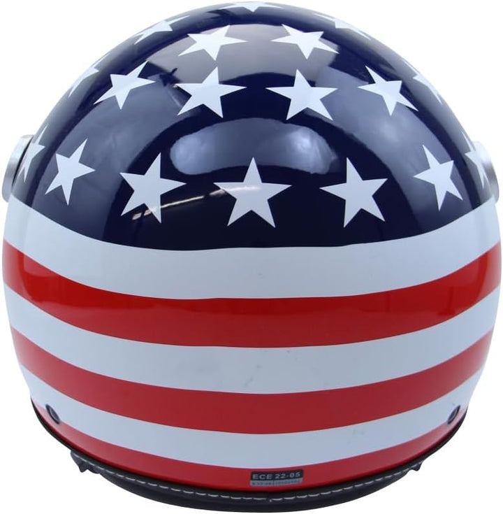 Motorradhelm Jethelm Chopperhelm Cafe Racer CMX Stars and Stripes USA-Flag XL