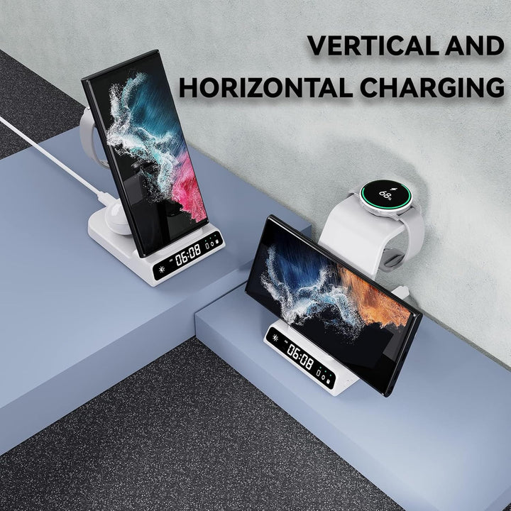 leQuiven Induktive Ladestation für Samsung, 3 in 1 Kabelloses Ladestation für Galaxy Z Fold 5/Z Flip
