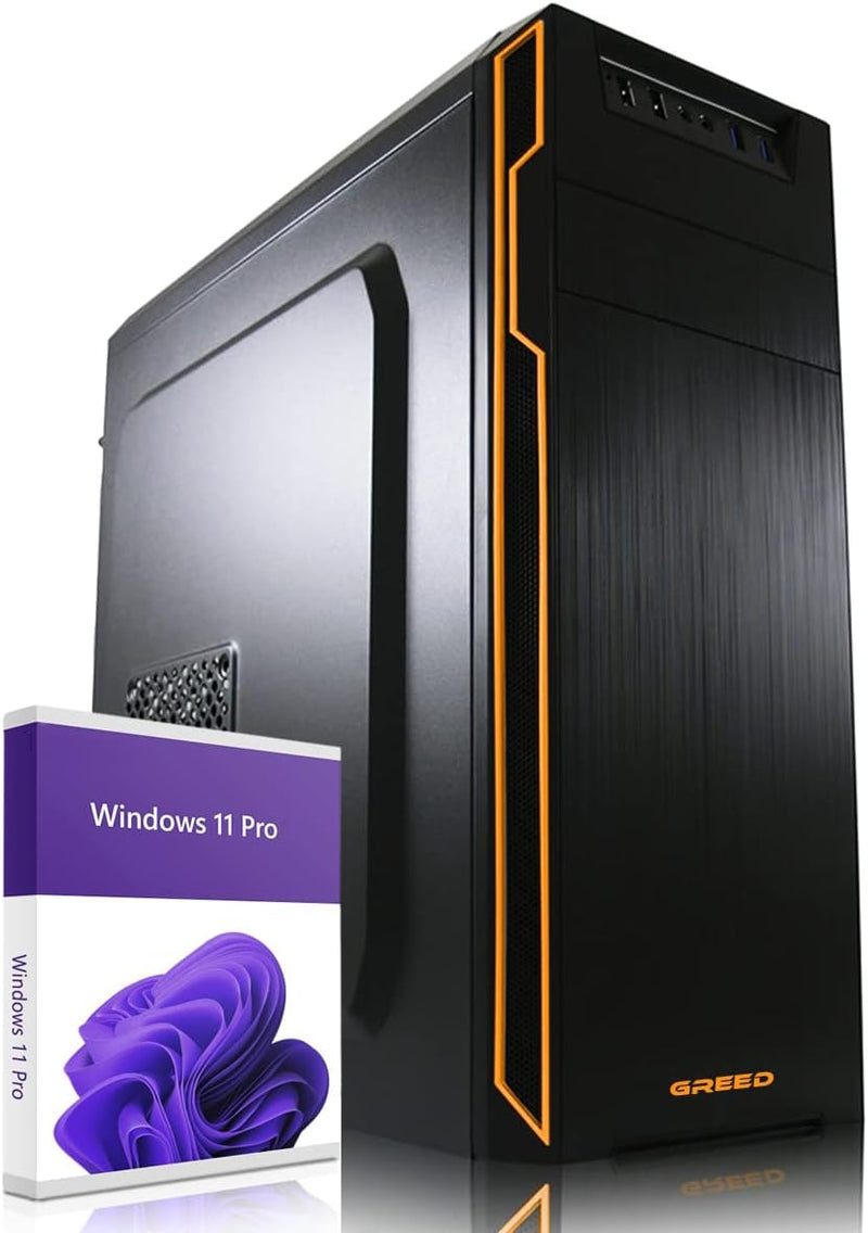 GREED® Basic PC mit Intel Core i5 4590 - Schneller Rechner + Computer für Büro & Home Office mit 3,7