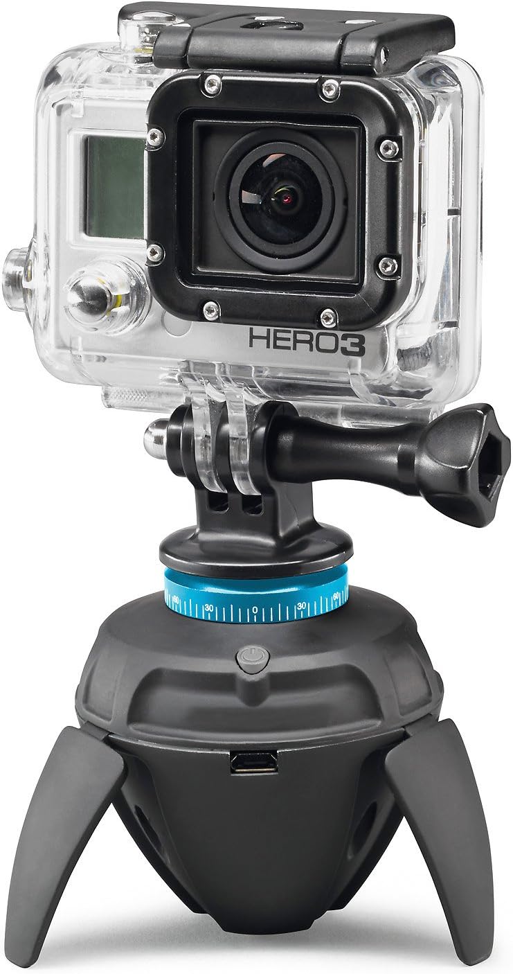 Cullmann 50220 SMARTpano 360 elektronischer Panoramakopf mit IR-Fernbedienung für Kamera/Smartphone